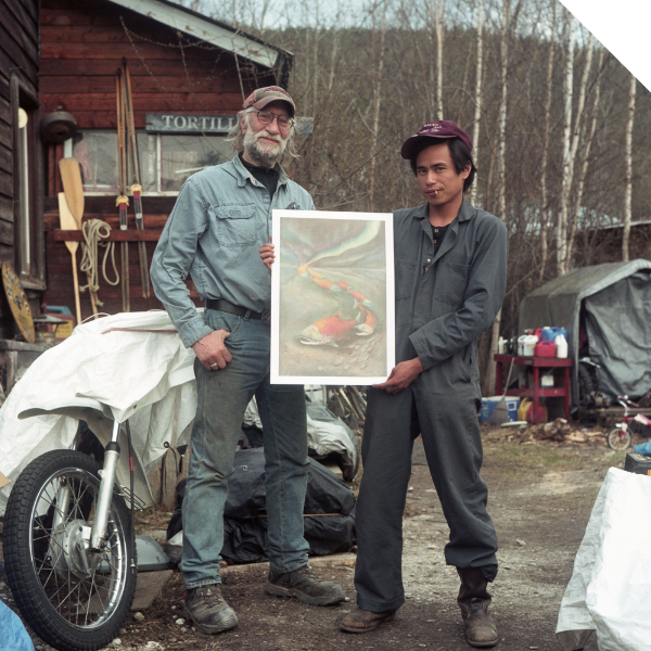 Ramon Joseph Santos with friend, neighbor and teacher Halin De Repentigny