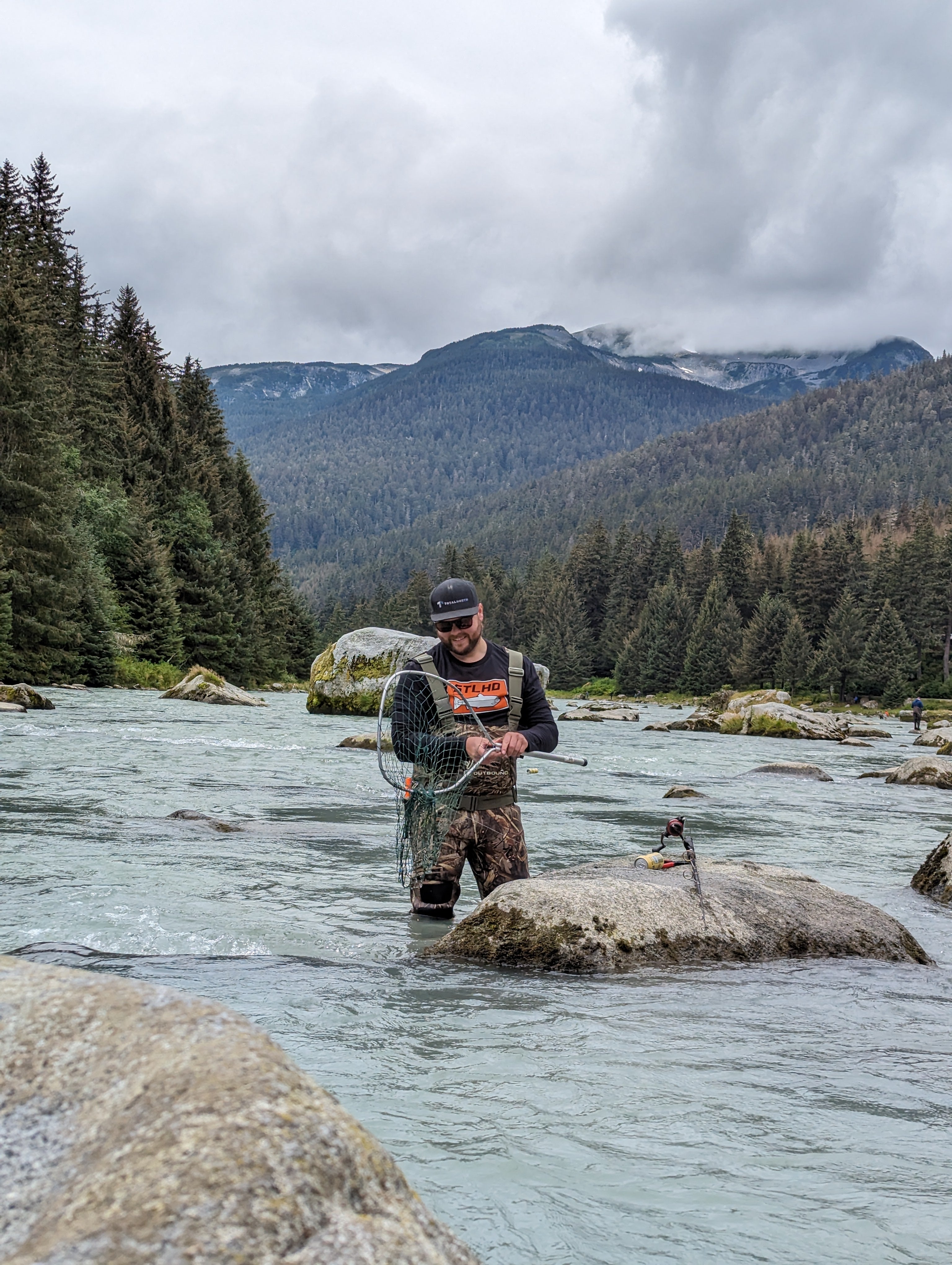 Jeff fishing in the Yukon