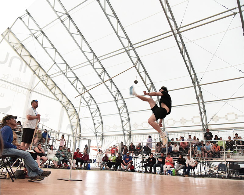 One-Foot-High Kick at the 2024 Northern Games (Photo credit: Jason Lau | ICS)
