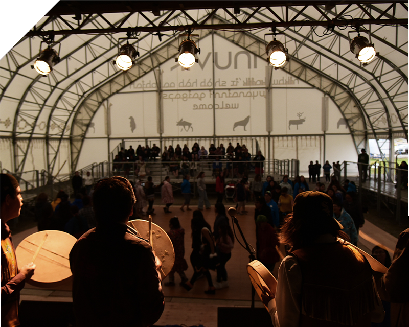Drummers and dancing at the 2024 Northern Games (Photo credit: Jason Lau | ICS)