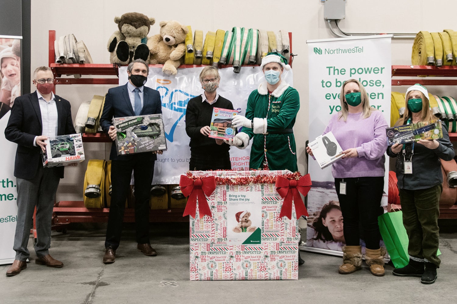 The Whitehorse Firefighters Charitable Society Toy Drive kick-off