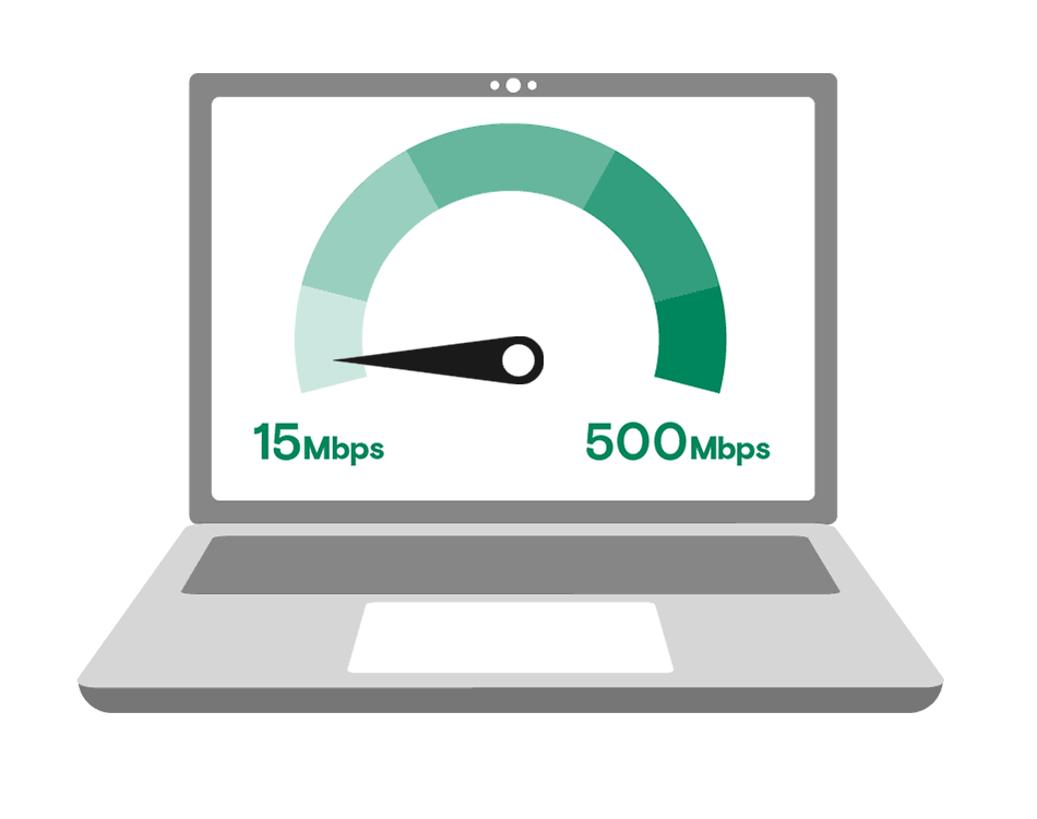 from 15 Mbps to 500 Mbps rural internet speeds