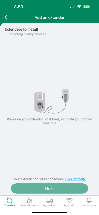 Smart Wi-Fi Add an extender