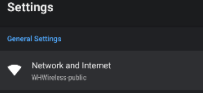Observe Network Name
