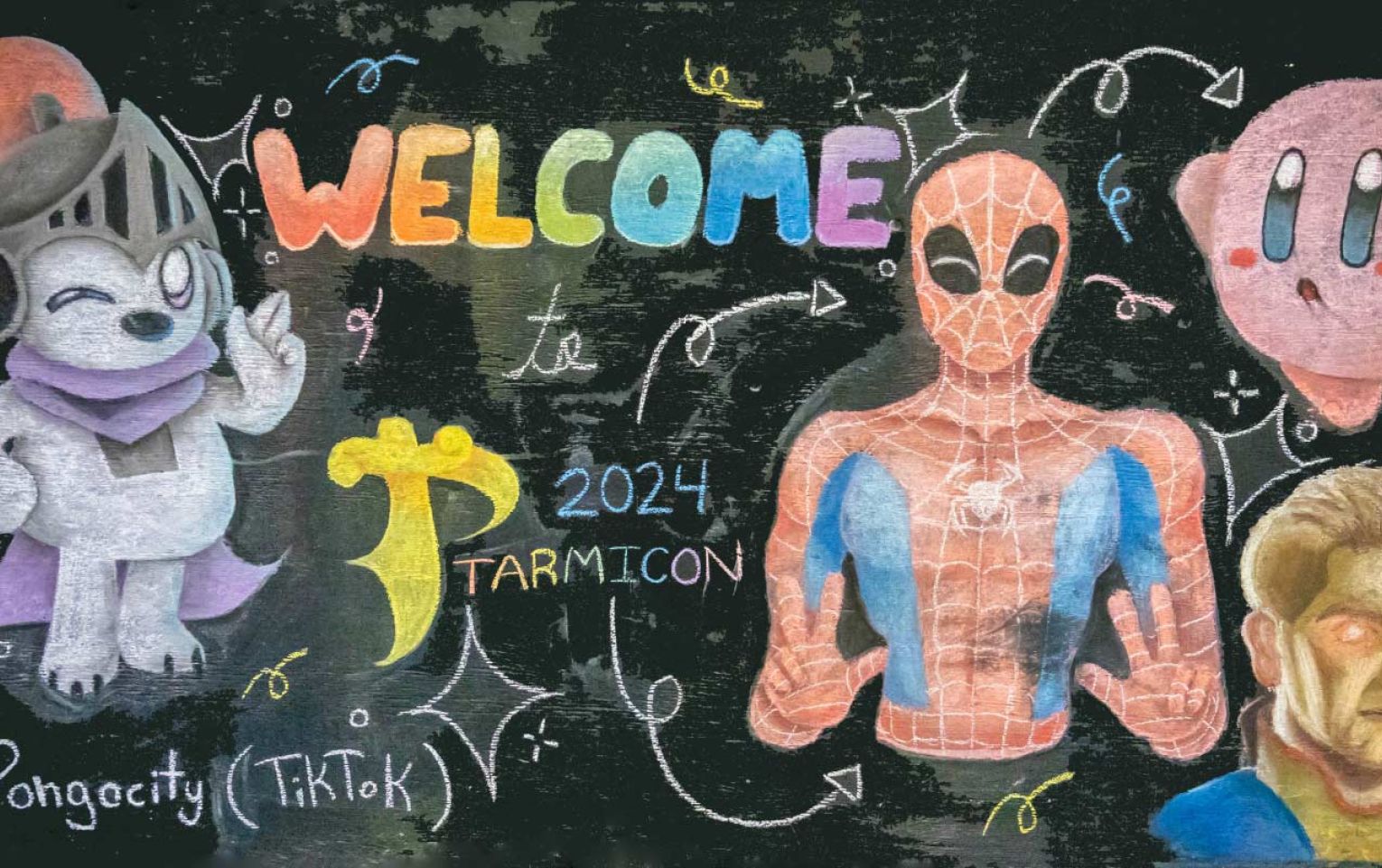 Incredible chalk art featuring Sir Ptomas by: Maya Tink Chalk art featuring Sir Ptomas by: Maya Tink