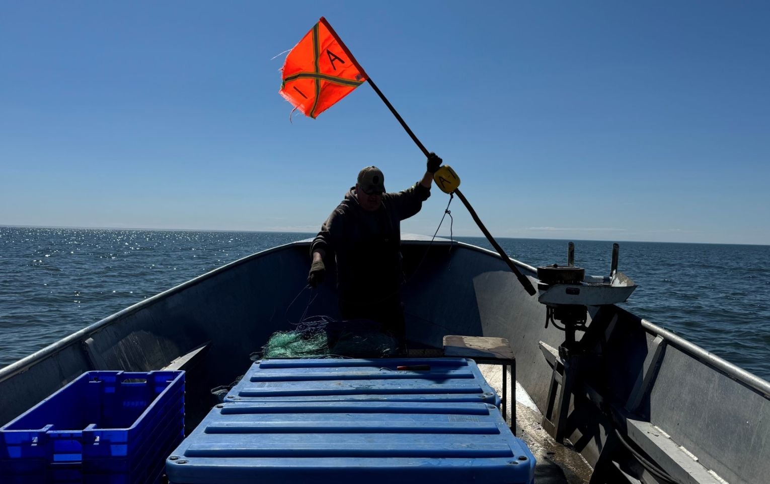 Fisher on great slave lake