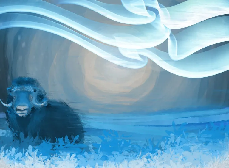 Uumingmak (Muskox) - Digital Art