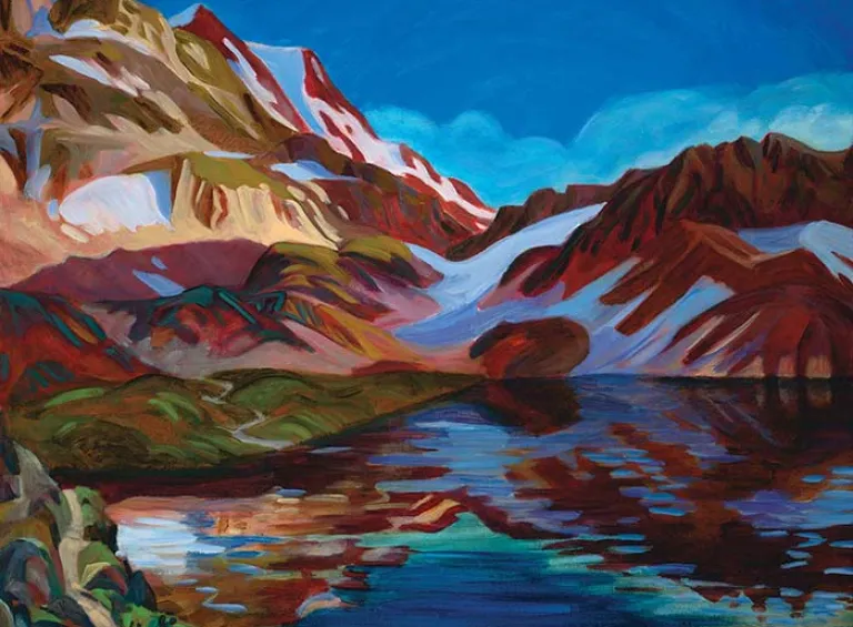Reflections on Crater Lake – Chilkoot Pass: Art by Daphne Mennell