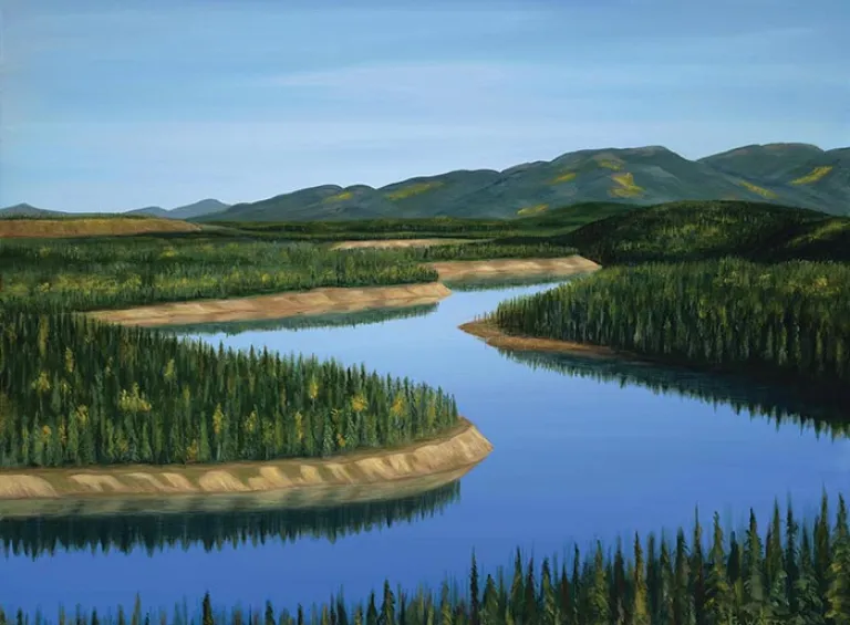 Yukon River Valley: Art by Gabrielle Watts
