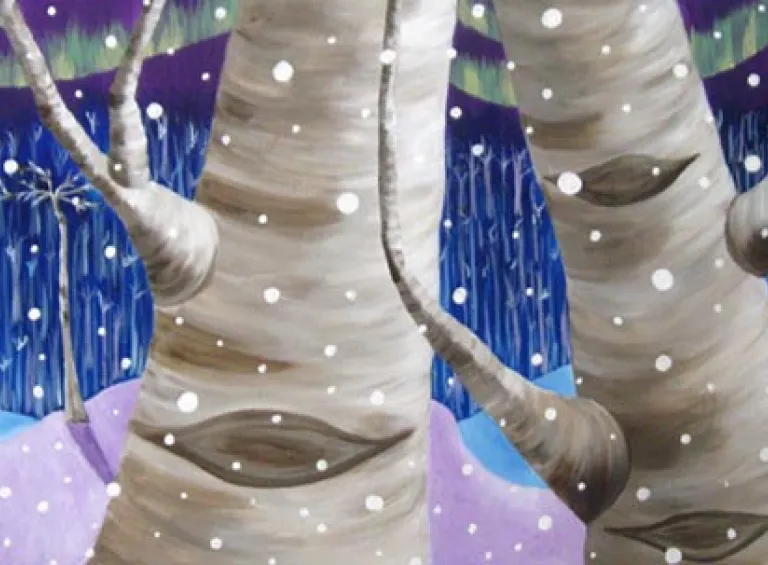 Winter Poplars: Art by Eric Dixon