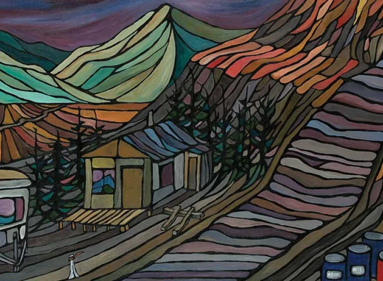 Sandpiper Claim at Dusk: Art by Gabrielle Dupont