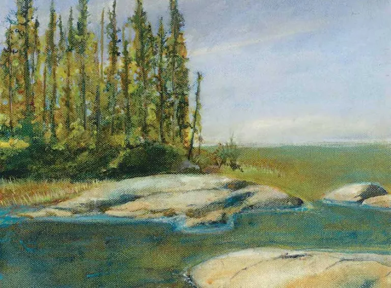 Dog Beach: Art by Lisa Fortin