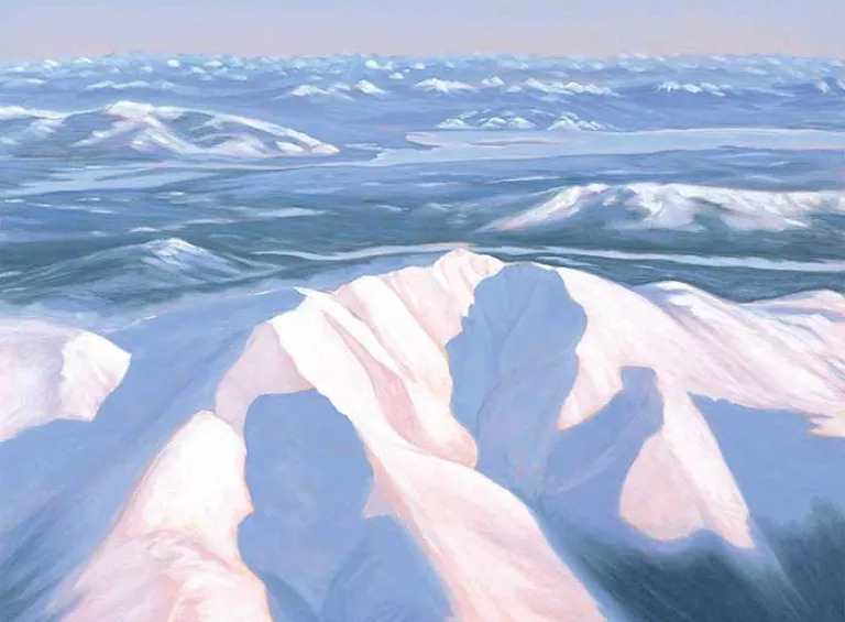 Mount Lorne from above: Art by Gabriele Watts
