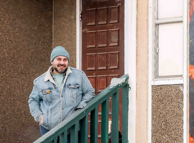 Yellowknife artist and NWT Directory art contest winner Wessam Bou-Saleh 