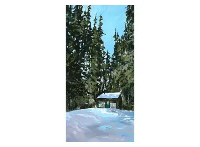 Light Rustles on the Cabin: Art by Glenda Mosher