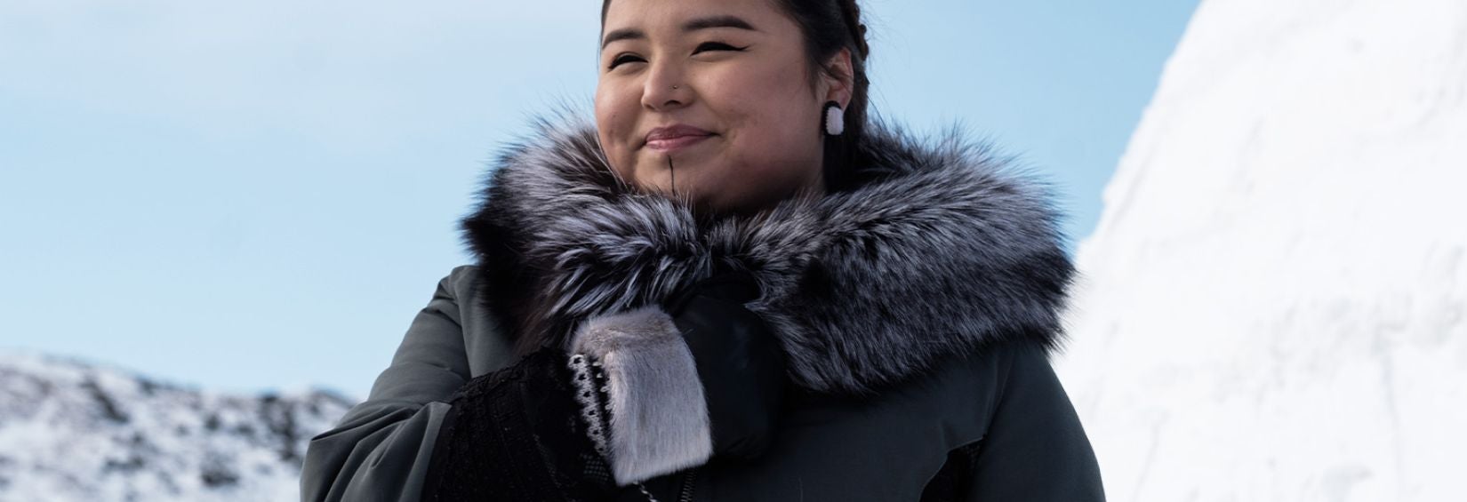 Tooma Laisa, Embrace Life Council Program Coordinator Tooma Laisa, Embrace Life Council Program Coordinator outside in Nunavut