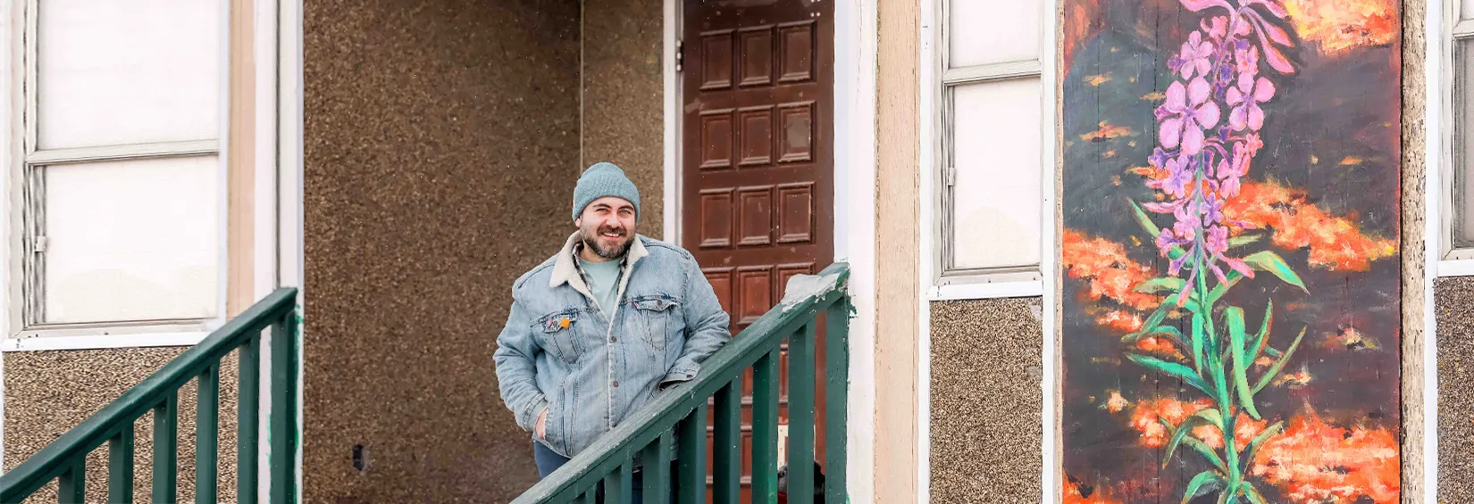 Yellowknife artist and NWT Directory art contest winner Wessam Bou-Saleh 