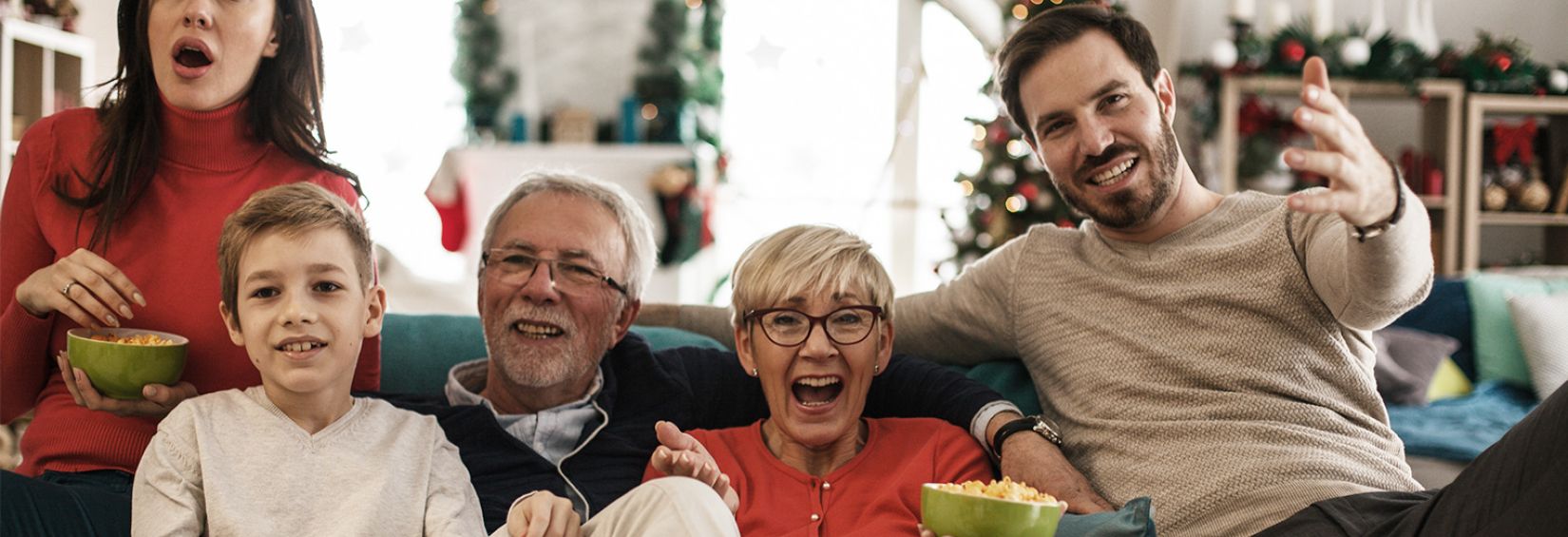 4 holiday favourites free on Northwestel TV family watching Northwestel TV