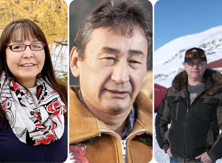 Left to right: Roberta Joseph, Darrell Beaulieu, Randy Qamaniq Community Advisory Board